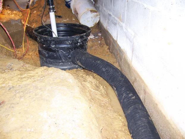 A recent crawl space sealing job in the  area
